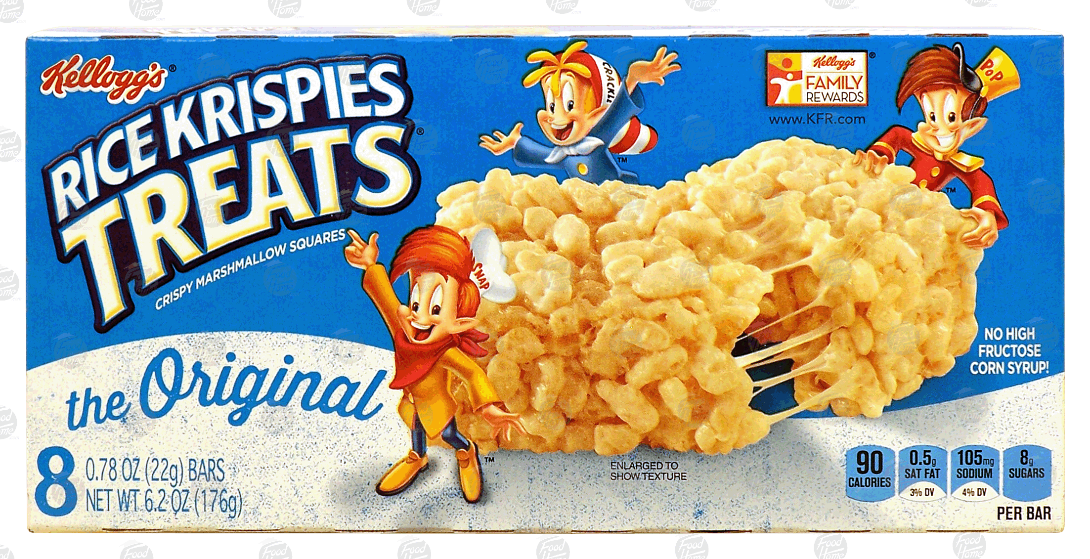 Kellogg's Rice Krispies Treats the original, crispy marshmallow squares, 8 ct Full-Size Picture